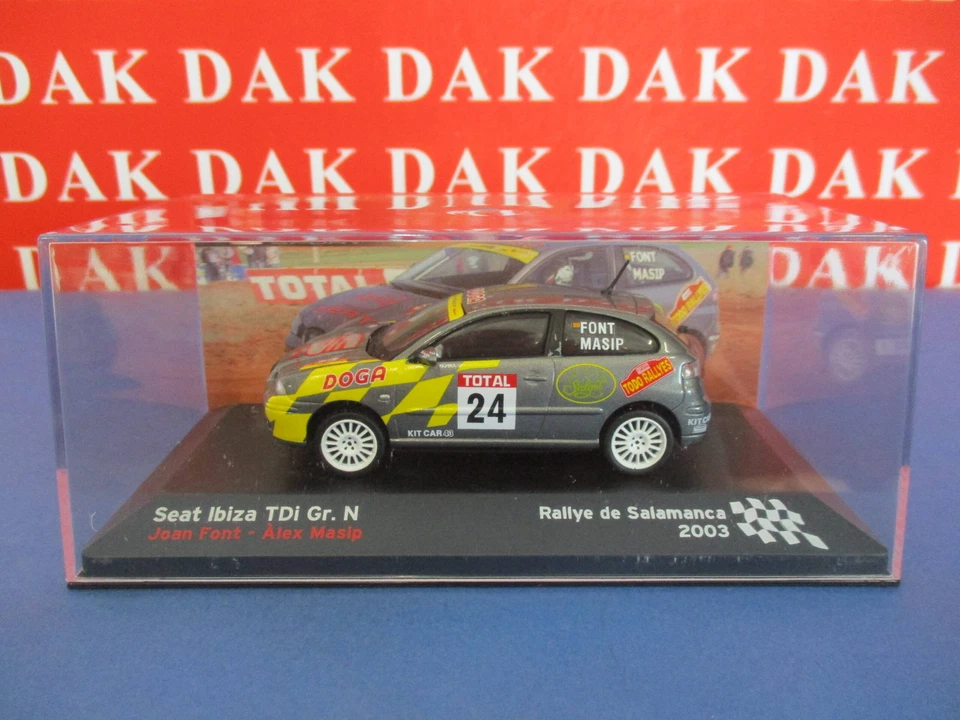 Die cast 1/43 Modellino Auto Seat Ibiza TDI Gr. N Rally de Salamanca 2003 J.Font - Immagine 4 di 4