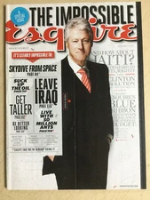 august 2010 Esquire President Bill Clinton cover ANA DE LA REGUERA Sexy & Hot