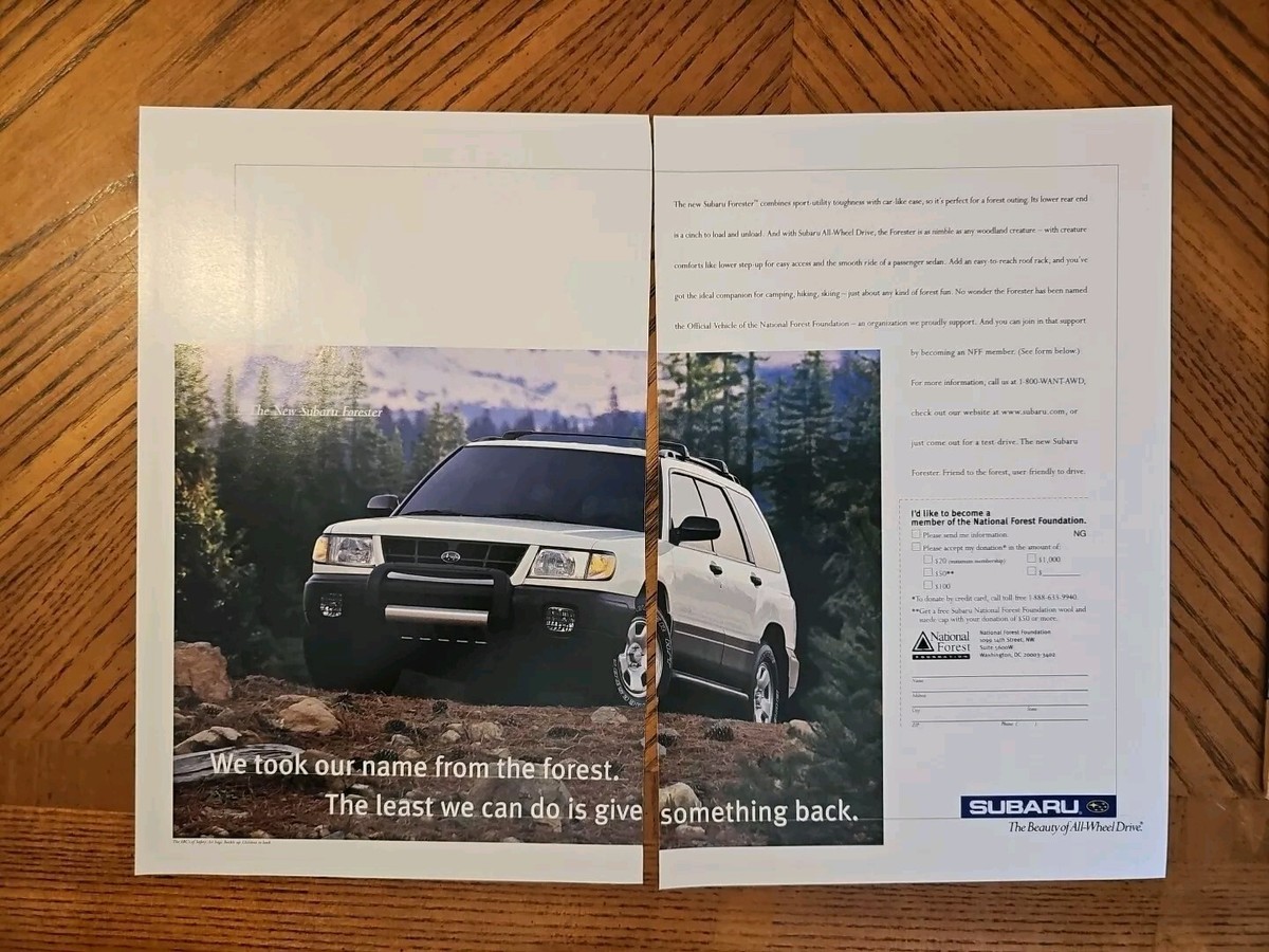 Vintage Subaru Magazine Print Ad Forester 1995 2 Page | eBay