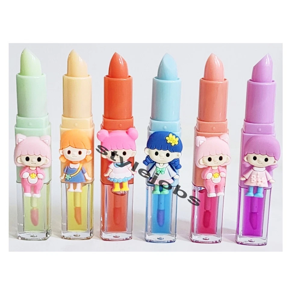 24 PCS Wholesale Bulk Display 2 in 1 Lipgloss & Lip Balm Set "Free Shipping" - Image 2 of 2