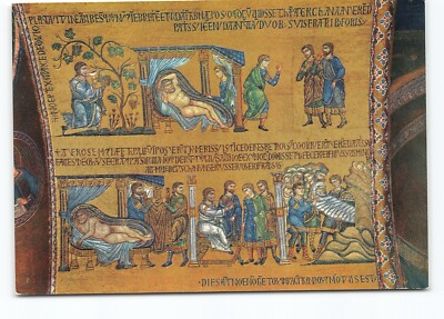 Basilica S Marcus Porch Stories Noah Flood Venice Italy Cont Postcard Unposted