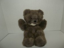 vintage russ berrie bennington brown teddy bear plush 12" tall