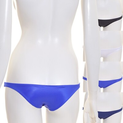 Tight-fitting Super Low-rise Bikini Panties Glossy Stretchy made in Japan L895