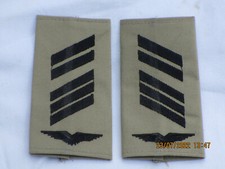 Bw-Rangschlaufen: Oberstabsgefreiter, Luftwaffe, Nero/Kaki