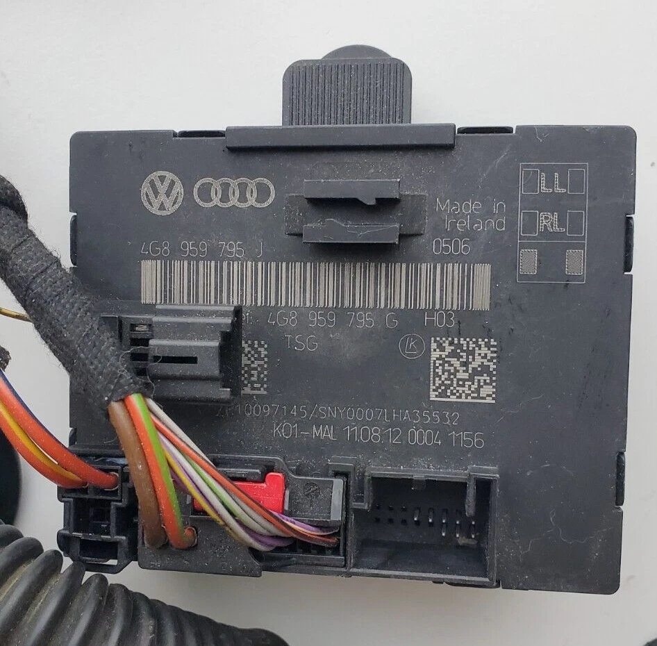 ✅ARNÉS DE CABLEADO DE PUERTA LATERAL TRASERA IZQUIERDA OEM con módulo para ✅AUDI A6 2015 - 2017✅ Foto 2 de 4