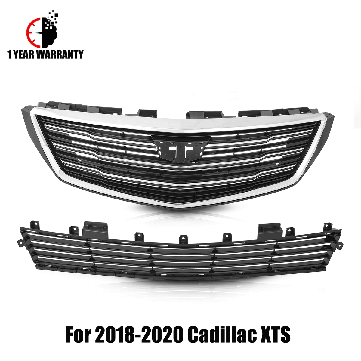 For 2018-2020 Cadillac XTS Front Bumper Grille w/Chrome Frame