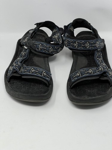 Teva Sport Sandals Water Shoes Men's US Size 12 Black Blue Comfort Hiking Kayak - Picture 2 of 8