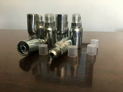 GATOR MJ-08-10, 10 PK, 1/2" Hose x 5/8" threads, Male JIC Hydraulic Hose Fittings HY