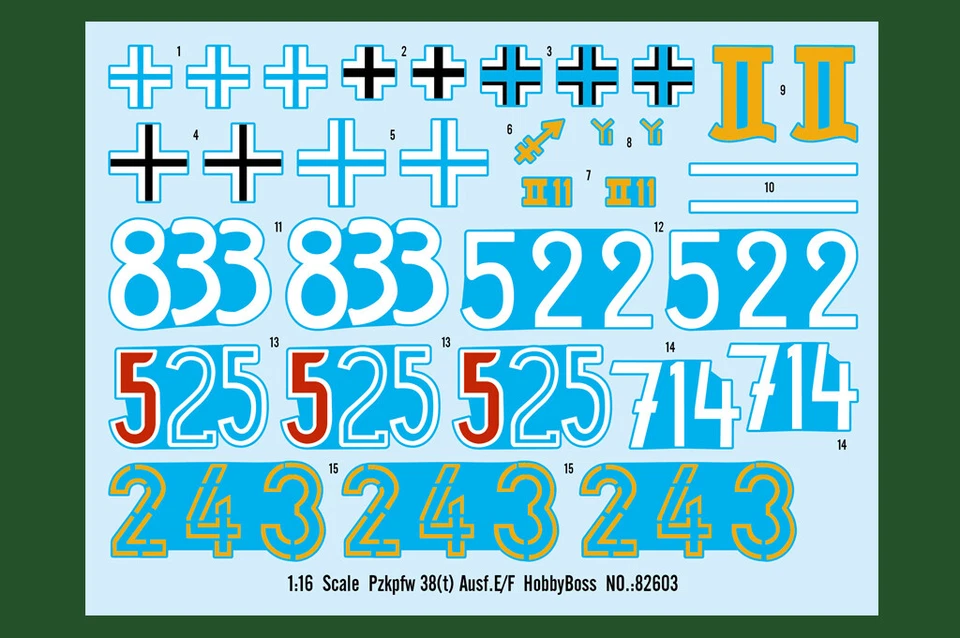 HobbyBoss 82603 Pz.Kpfw. 38(t) Ausf.E/F 1/16 Scale Plastic Model Kit - Image 3 of 4