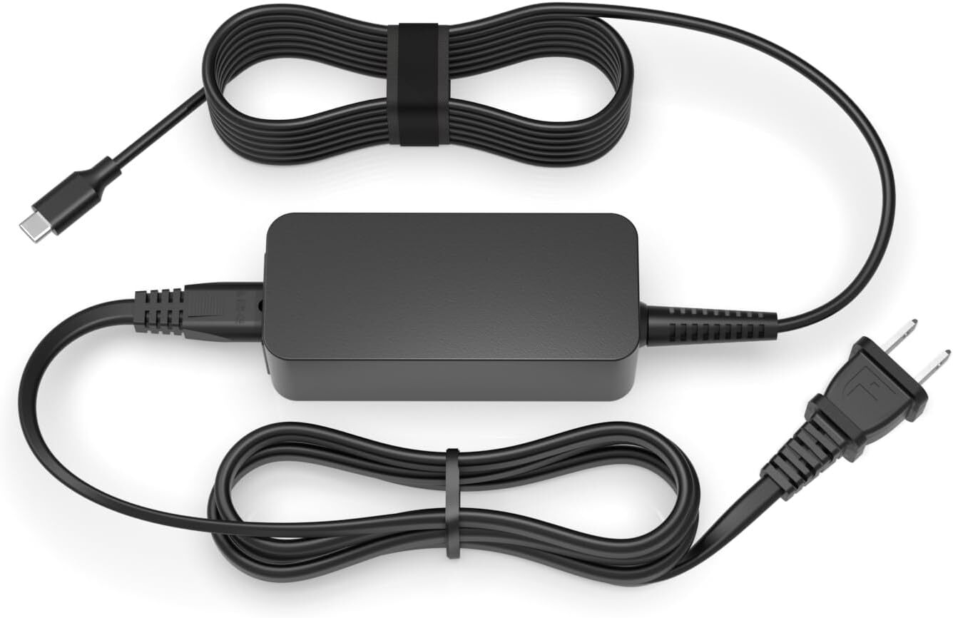 Chromebook Charger for Lenovo Laptop, (UL Certified Safety) Black-image