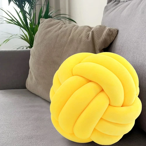 Soft Knot Ball Pillows Round Throw Pillow Cushion Plush Pillow Knotted Pillow UK - Bild 2 von 18