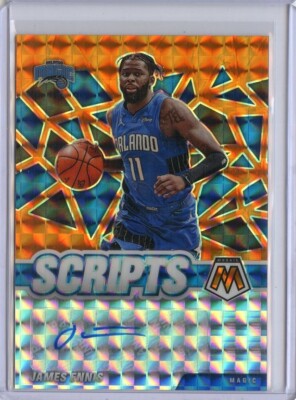 2020-21 Panini Mosaic Scripts Orange #14 James Ennis III Auto