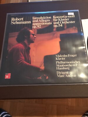 Robert Schumann Konzert Klavier Orchester LP Malcolm Frager/ Marc Andrae 2070f