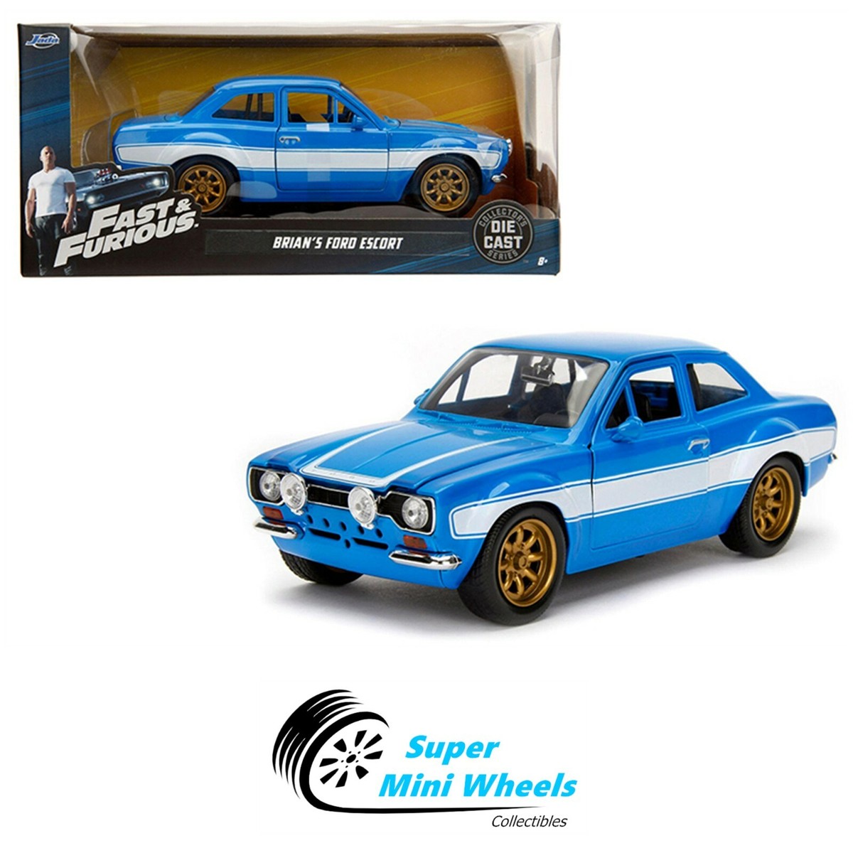 Jada 1:24 - Fast & Furious - Brian's Ford Escort RS2000
