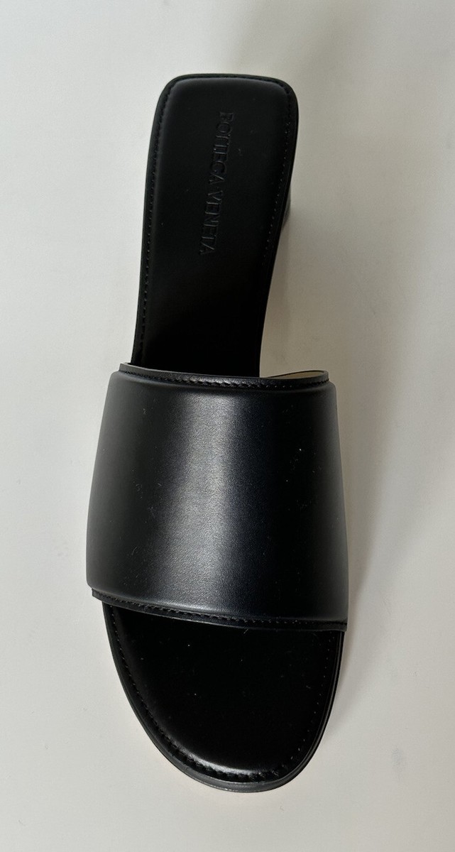Bottega Veneta★素敵!Calf Leather Sandals Shoes Black NIB $760 Bottega Veneta Calf Leather Sandals Shoes Black 9