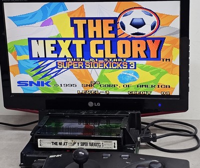 Minimarquee (Cartouche) Neo Geo MVS Super Sidekicks 3 - Version Espagnole - Bon État
