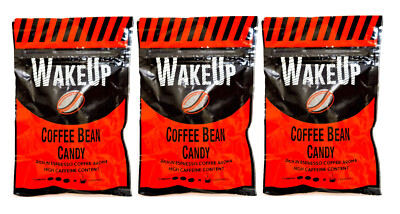 Bonbons Kaffee Espresso WakeUp Coffe Bean Candy Firma Edel 3x45g im SPARANGEBOT!