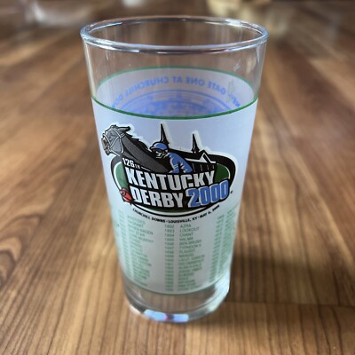 Vintage 126th Kentucky Derby 12 Oz Mint Julip Glass 2000 Churchill Downs