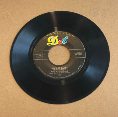 WINK MARTINDALE DECK OF CARDS/LOVE'S OLD SWEET SONG DOT 45 15968