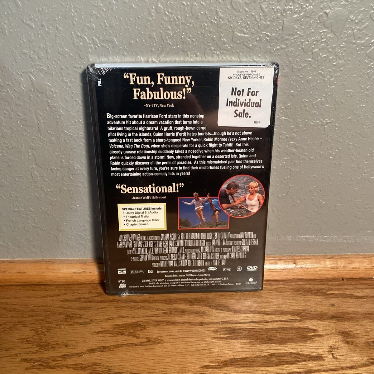 Six Days, Seven Nights (DVD Movie, 1998 Widescreen) New
