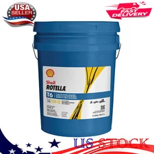 Shell Rotella T6 Full Synthetic 15W-40 Diesel Engine Oil, 5 Gallon, 4 Cycle