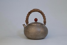 古董日本银色茶壶| eBay