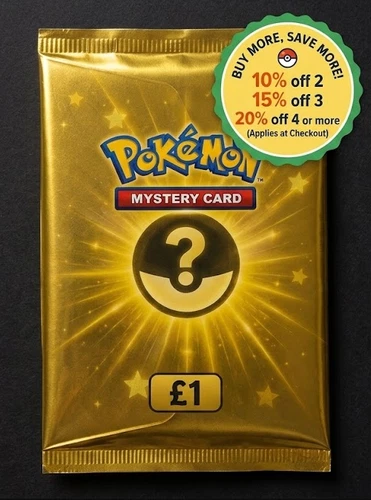 £1 Pokémon Mystery Card | 100 % Authentic PTCG | Chance of ACE 10 Graded slab