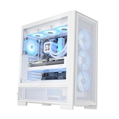 AIR NOVA Full Tower E-ATX PC Case, Six-Sided Ventilated Gaming Case, Up White