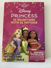 DISNEY Princess Valentine Tattoos 32 Valentines With Tattoos And 48 Heart Seals