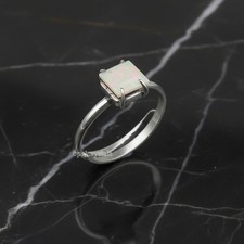Ethiopian Opal Gemstone 925 Sterling Silver Ring Handmade Jewelry Ring For Gift