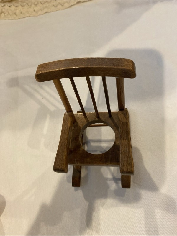 Pin Cush Rocking Chair Miniature/Doll Seat 5” Vintage