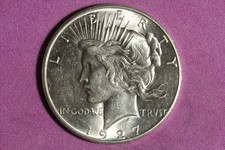 Estate Find 1927 Peace Dollar #K62415