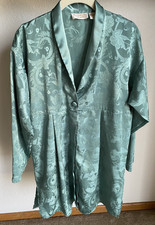 Victoria Secret Gold Label Vintage Satin Sleep Shirt Sage Green Size Small