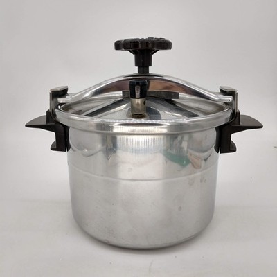 Vintage 1981 Moulinex 6L Pressure Cooker Stockpot Stainless Silver 159.014