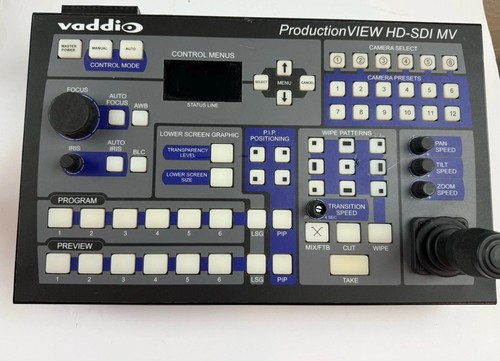 Vaddio ProductionVIEW HD-SDI MV Switcher 999-5655-000 PTZ Whit Power Supply