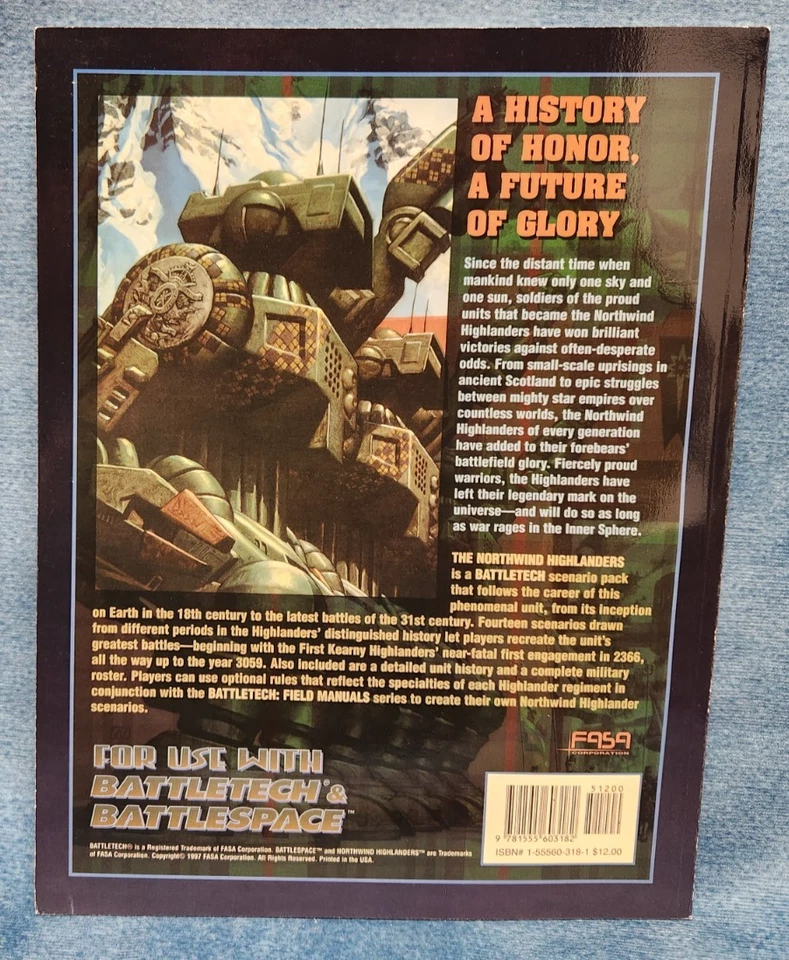 Battletech: Northwind Highlanders Scenario Pack, FASA 1702, 1997, Softcover - Image 2 of 4