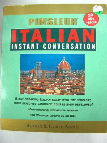 Vintage Italian Instant Conversation 10 CD Set NIB Pimsleur