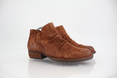 Born Women's Falco Boot Size 8.5 Tabacco Brown Suede Distressed Boho Bootie