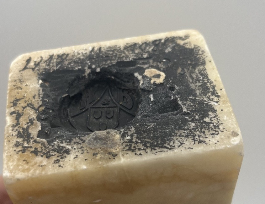 Vintage Marble Bust of Young Woman Sculpture -Stamped Base- Classical Art Statue