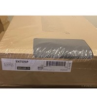 IKEA EKTORP Cover for 3-seat sofa with chaise longue/Hallarp grey, 305.035.75