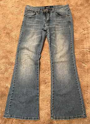 ANGELS VINTAGE  LOWRISE FLARED/BOOTCUT DENIM JEANS WOMENS SZ 9 SHORT