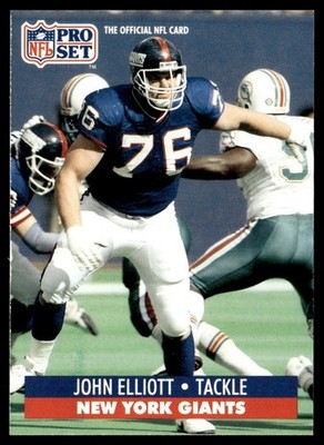 1991 Pro Set John Elliott New York Giants #60