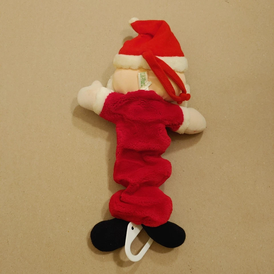 Kids II Vintage Crib Pull Santa Plush 1994 Plays Jingle Bells Christmas Baby Toy - Image 2 of 4
