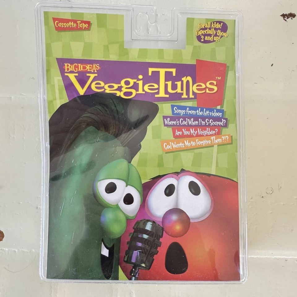 Veggie Tunes Songs 1998 Big Idea Hit Video Series VeggieTales Cassette Tape - Image 2 of 3
