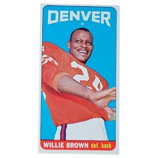 1965 Topps Willie Brown #46 HOF RC Denver Broncos