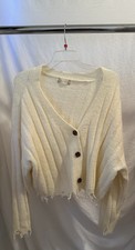 Altard State Cream Cardigan Sweater Large Cozy Soft