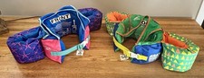 2 Swim Vest Lot Kids Girls Child 30-50lbs Life Jackets Speedo Aqua Leisure Pool