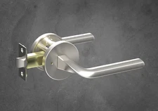 Nairobi Nickel Gun Metal Door Knob Modern Style Door Lever Knob