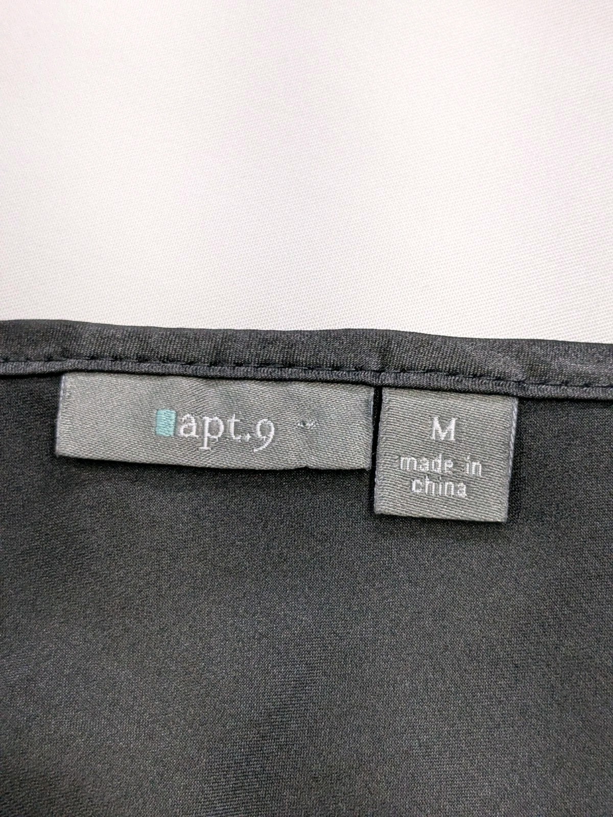 Apt 9 Black Satin Cami Top Basic Layering Sexy Wh… - image 5