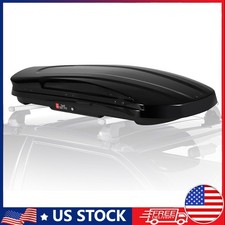 17 Cubic Feet Car Top Cargo Carrier Vehicle Roof Mount Luggage Storage Box 2 Key